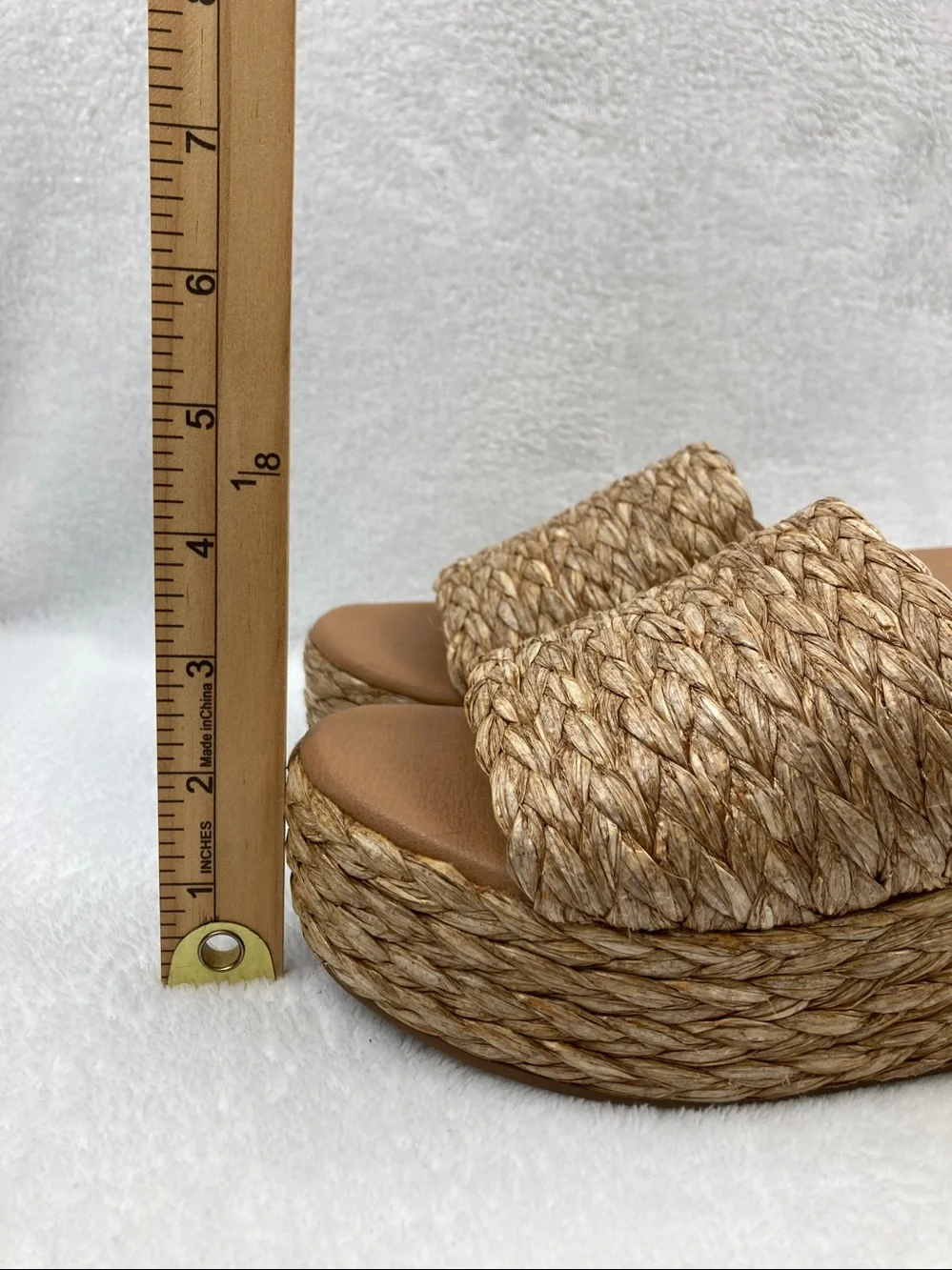 Matisse Del Mar Beach Raffia Platform Wedges sz 8